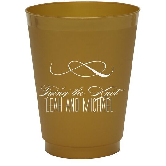 Knot Scroll Colored Shatterproof Cups
